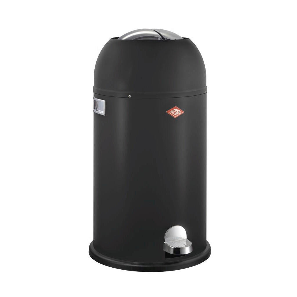 ABFALLSAMMLER KICKMASTER 33 L  - Schwarz, KONVENTIONELL, Kunststoff/Metall (37,5/69cm) - Wesco