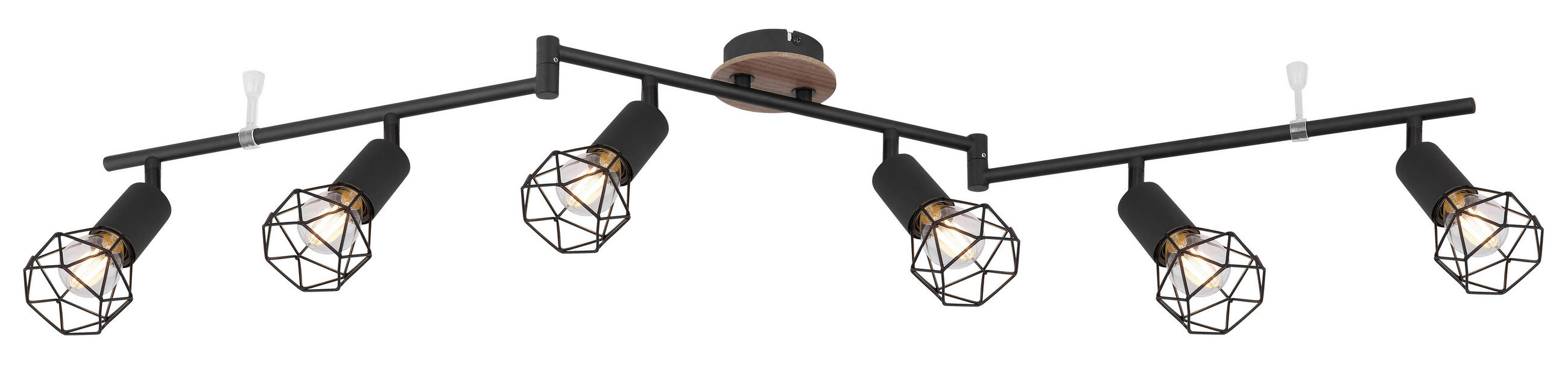 STRAHLER 116/10/24,5 cm   - Schwarz/Braun, Basics, Holz/Metall (116/10/24,5cm) - Globo