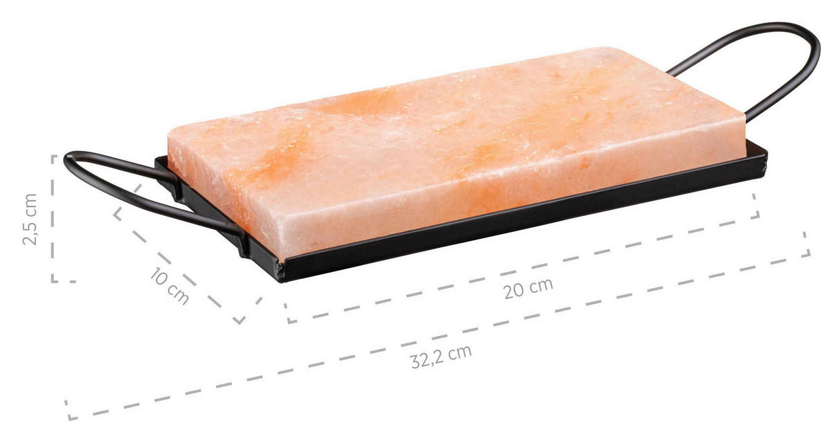 HEIßER STEIN-WARMHALTEPLATTE  - Schwarz/Rosa, Trend, Stein (32,2/2,5/10cm) - Mäser