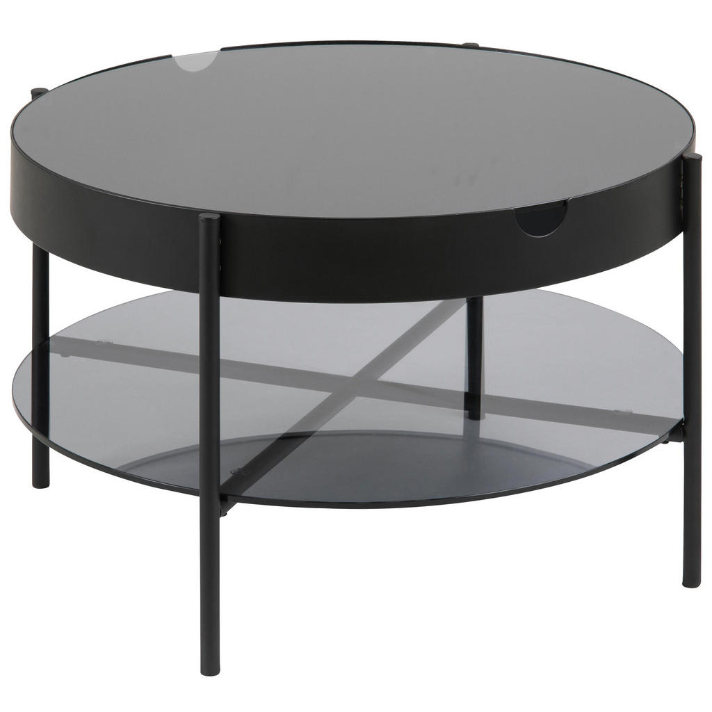 Beistelltisch in Metall, Glas 75/75/45 cm Beistelltisch in Metall, Glas 75/75/45 cm
