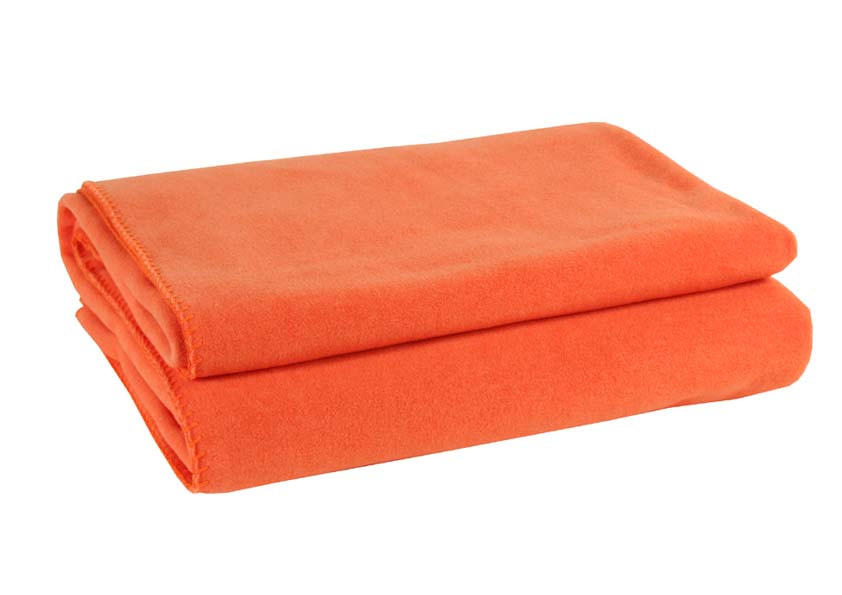 FLEECEDECKE Soft-Fleece 160/200 cm  - Orange, Basics, Textil (160/200cm) - Zoeppritz