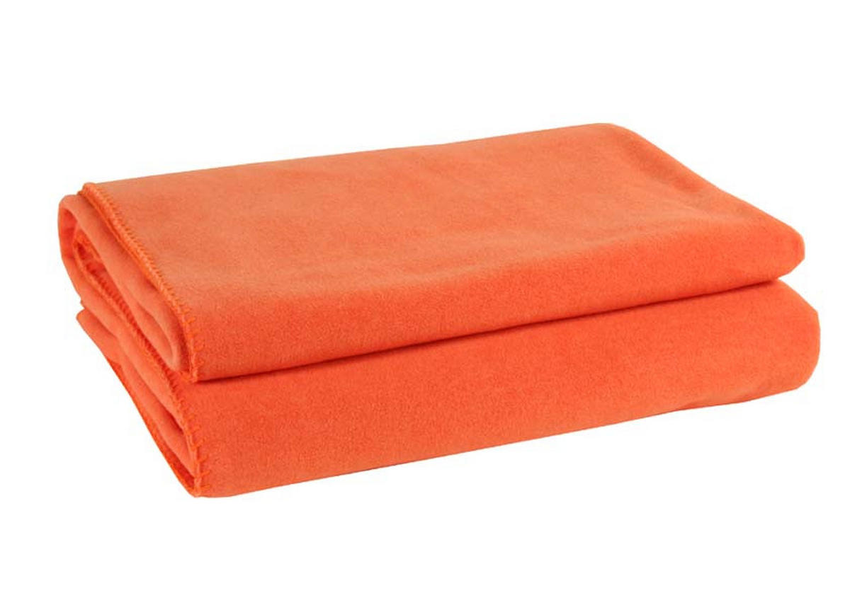 ODEJA SOFT FLEECE, ORANŽNA 160/200 cm oranžna  - oranžna, Konvencionalno, tekstil (160/200cm) - Zoeppritz