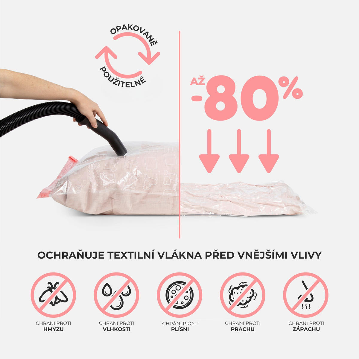 VAKUOVÝ PYTEL - Basics (80/100cm)