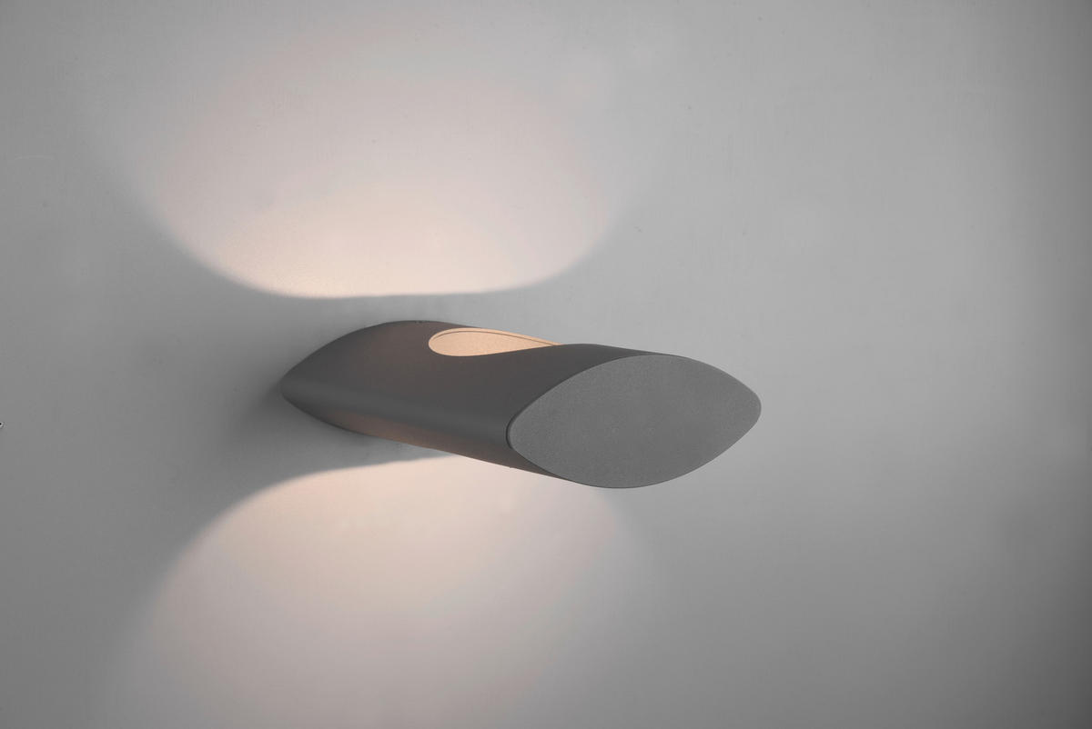 AUSSENWANDLEUCHTE - Anthrazit, Design, Metall (7/18/21cm) - Trio Leuchten