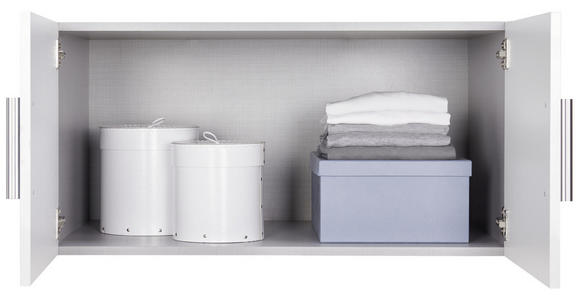 AUFSATZSCHRANK 80/40/40 cm - Chromfarben/Weiß, Design, Holzwerkstoff/Kunststoff (80/40/40cm) - Xora