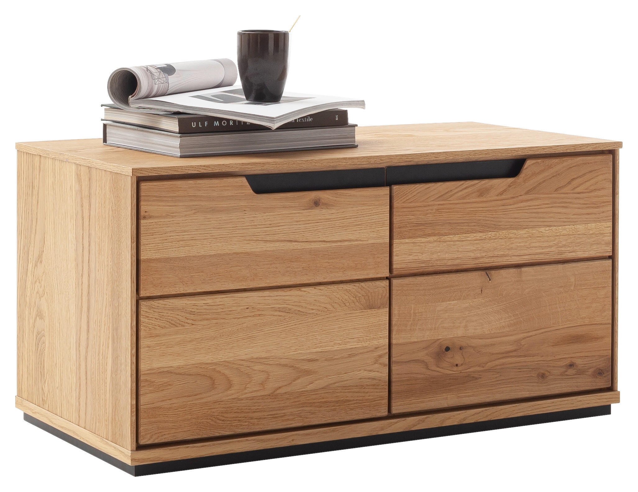 Linea Natura Garderobenbank Wildeiche 79x41x41 cm