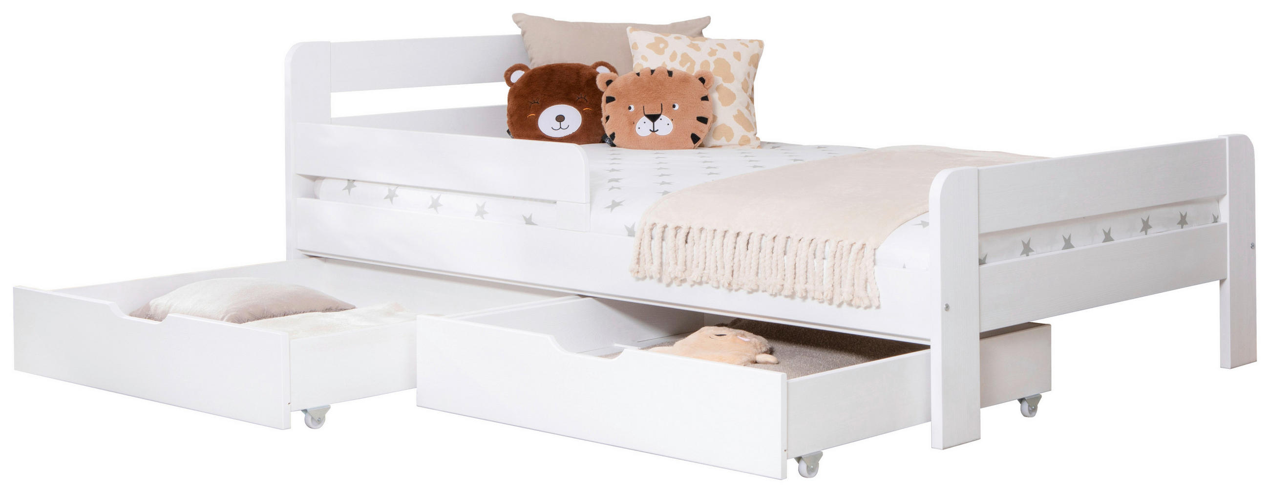 MID.YOU POSTEĽ S ÚLOŽNÝM PRIESTOROM, 120/200 cm biela