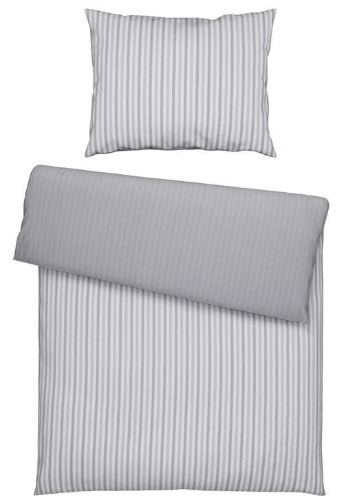 WENDEBETTWÄSCHE 140/200 cm  - Weiß/Grau, KONVENTIONELL, Textil (140/200cm) - Esprit