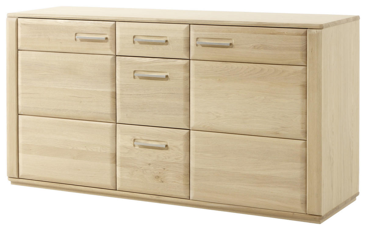 SIDEBOARD 161/85/47 cm  - silver/ekfärgad, Design, metall/trämaterial (161/85/47cm) - Livetastic