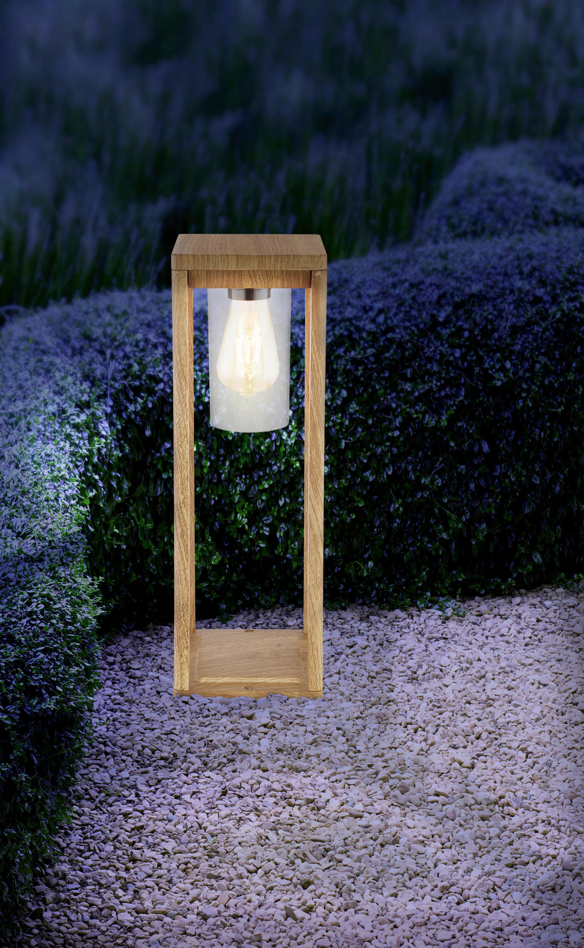 ZUNANJA STOJEČA SVETILKA  Candela   15/15/50 cm          - naravne barve/prozorno, Natur, kovina/umetna masa (15/15/50cm)