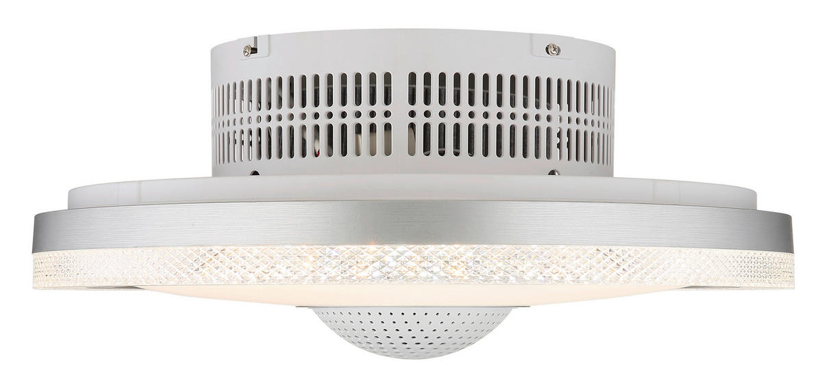 VENTILATOR STROPNI  prozirno, opalna, bijela    SHELLY  - bijela/prozirno, Design, metal/plastika (50/21cm) - Globo