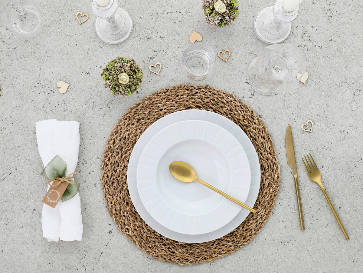 JÍDELNÍ SOUPRAVA, porcelán - bílá, Basics, keramika - Creatable