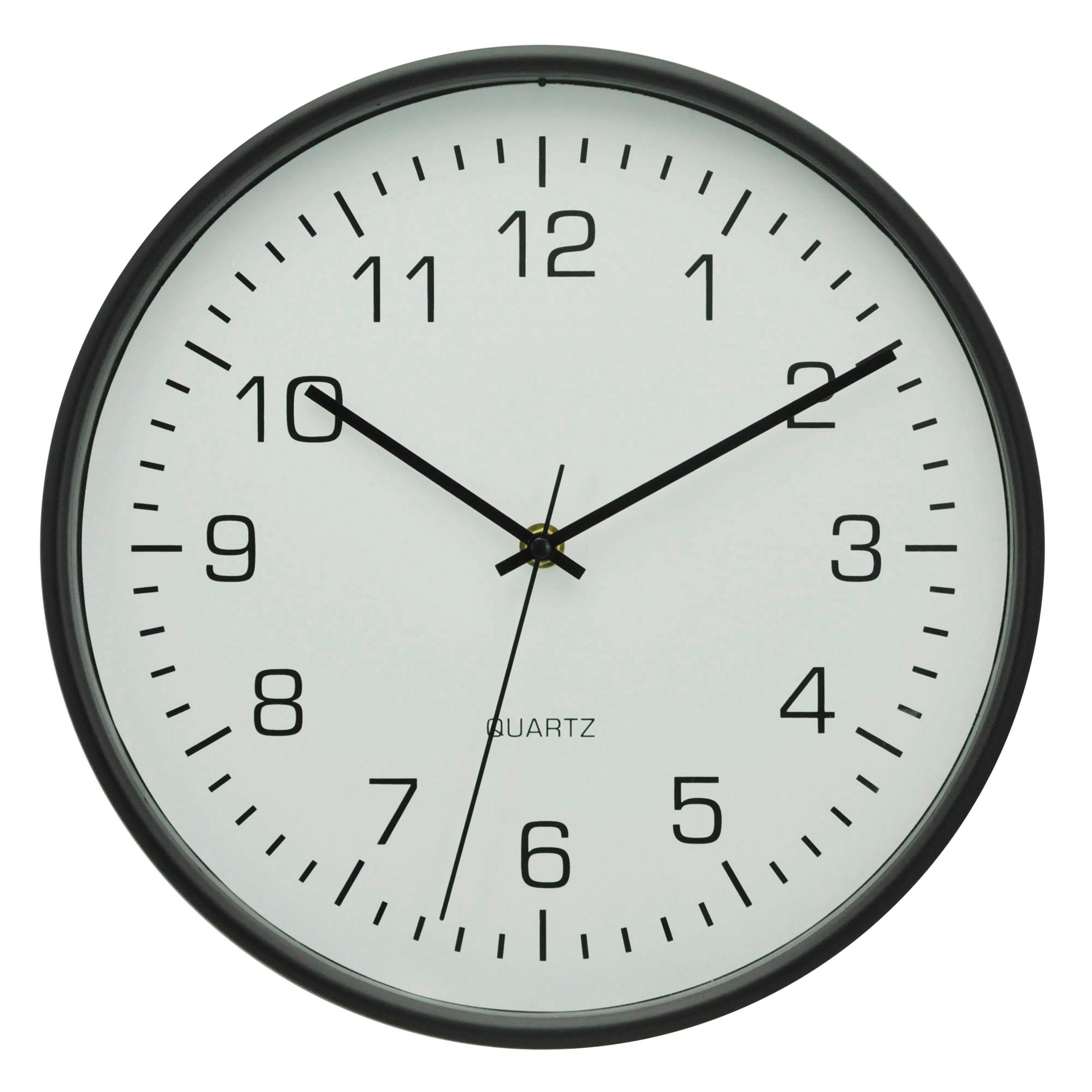 Ambia Home RÁDIEM ŘÍZENÉ HODINY černá, bílá 30 cm