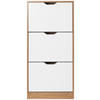 Schuhkipper Luanda lackiert Naturfarben, Weiß  - Naturfarben/Weiß, Design, Holzwerkstoff (55/117/23,5cm) - MID.YOU