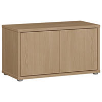 GARDEROBENBANK - Eichefarben/Grau, MODERN, Kunststoff (74,5/41,5/34,9cm) - Carryhome