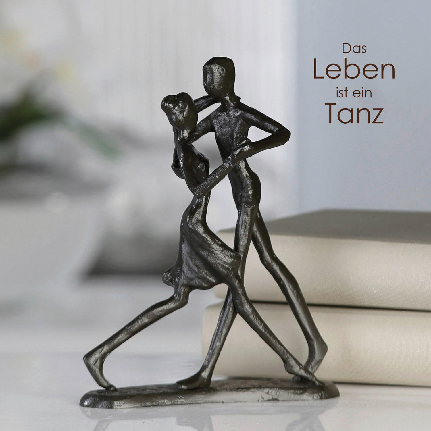 SKULPTUR - Braun, LIFESTYLE, Metall (13/17/8cm)