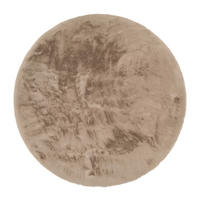 HOCHFLORTEPPICH 120 cm Nuvola - Exklusiv Taupe  - Taupe, Basics, Textil (120cm) - Novel