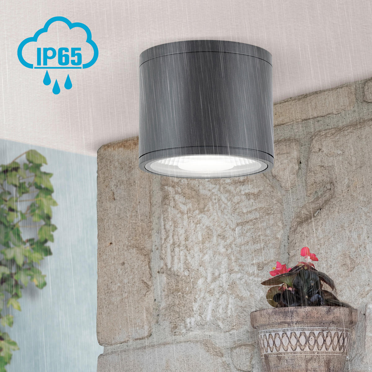 LED-BADEZIMMER-DECKENLEUCHTE Sputnik 14,5/12 cm   - Goldfarben, Basics, Glas/Metall (14,5/12cm)