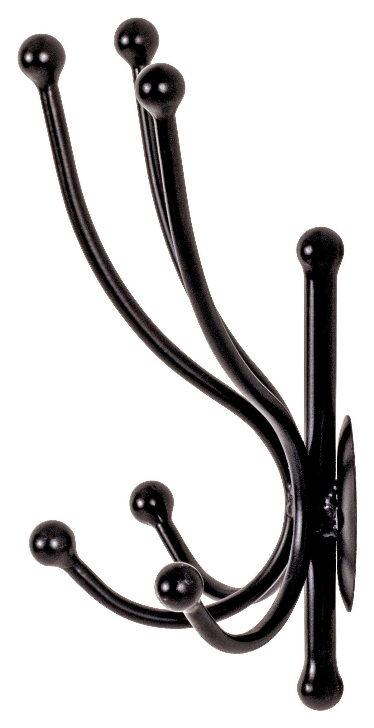 WANDGARDEROBE  in Schwarz  - Schwarz, Design, Metall (19/29/14cm)