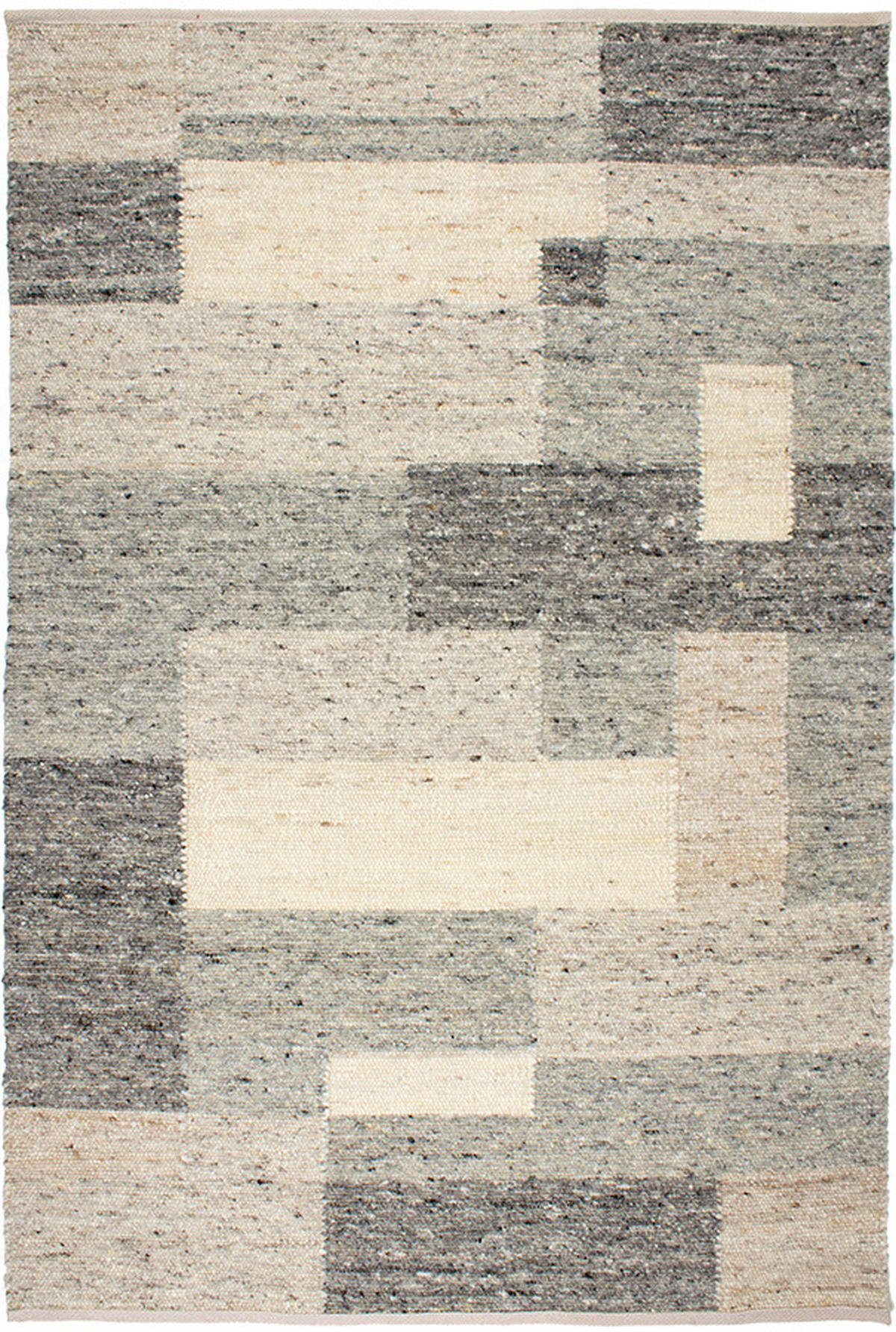 HANDWEBTEPPICH 130/190 cm Freising  - Weiss/Beige, Konventionell, Textil (130/190cm) - Linea Natura