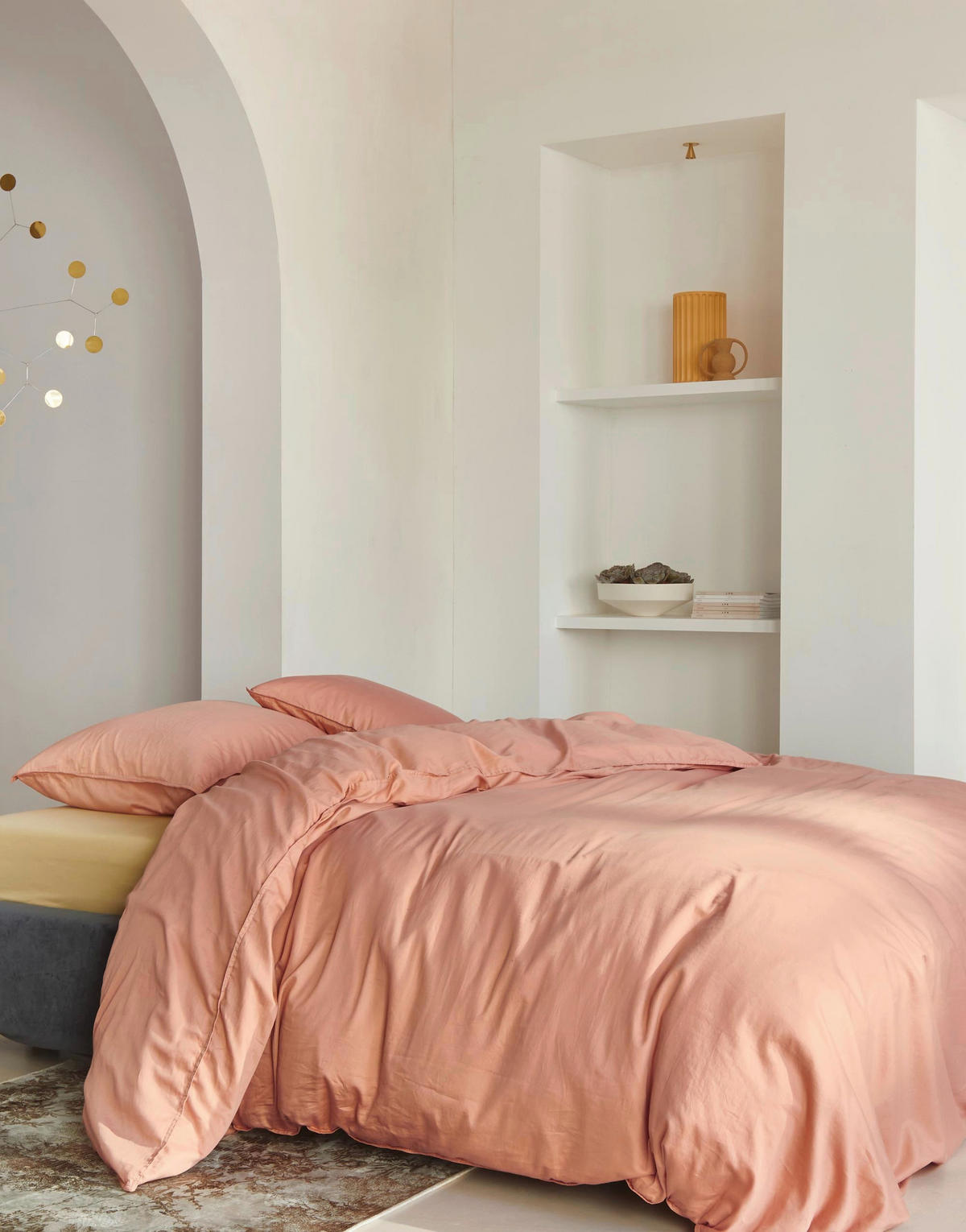 BETTWÄSCHE MINTE Satin 135/200 cm  - Terracotta, Basics, Textil (135/200cm) - Essenza