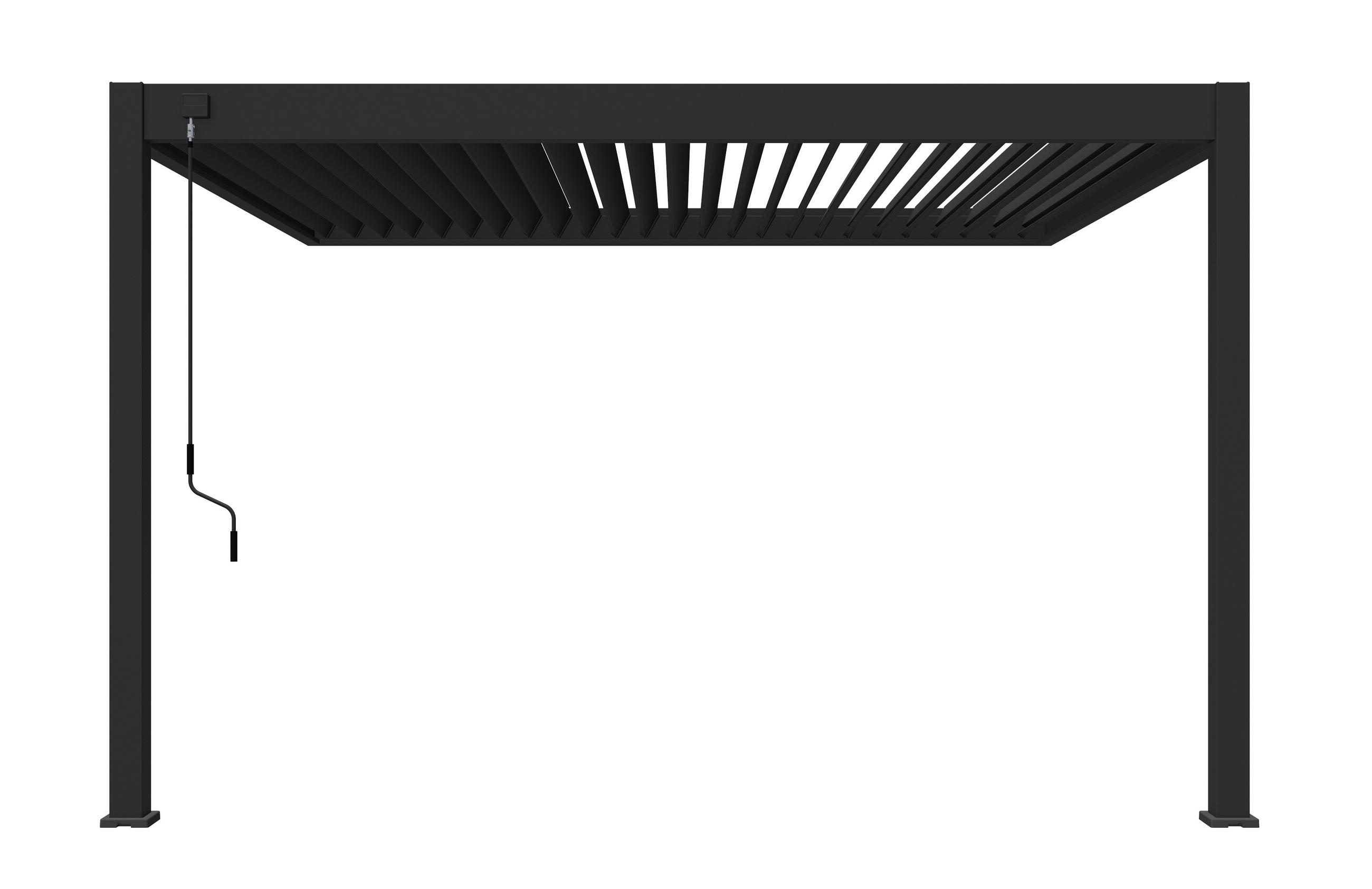 PERGOLA - Anthrazit, Basics, Metall (400/255/360cm) - Gardenson