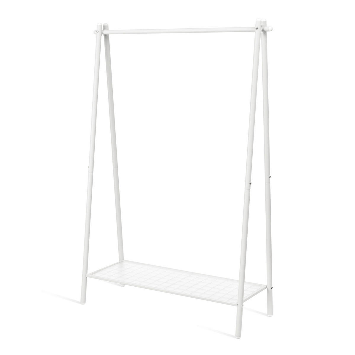 KLEIDERSTÄNDER in Weiß 92,5/153/33,5 cm   - Weiß, Trend, Metall (92,5/153/33,5cm) - Boxxx