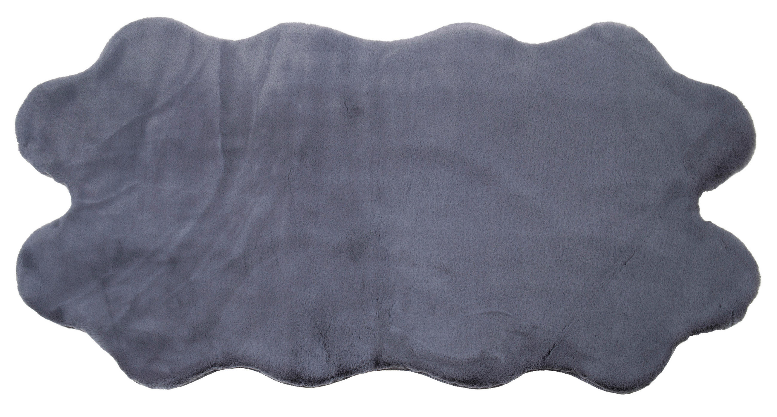 UMĚLÁ KOŽEŠINA, 90/160 cm, šedá - šedá, Basics, textil (90/160cm)