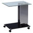 BEISTELLTISCH in Schwarz, Edelstahlfarben - Edelstahlfarben/Schwarz, Design, Glas/Holzwerkstoff (40/60/55cm) BEISTELLTISCH in Schwarz, Edelstahlfarben - Edelstahlfarben/Schwarz, Design, Glas/Holzwerkstoff (40/60/55cm)