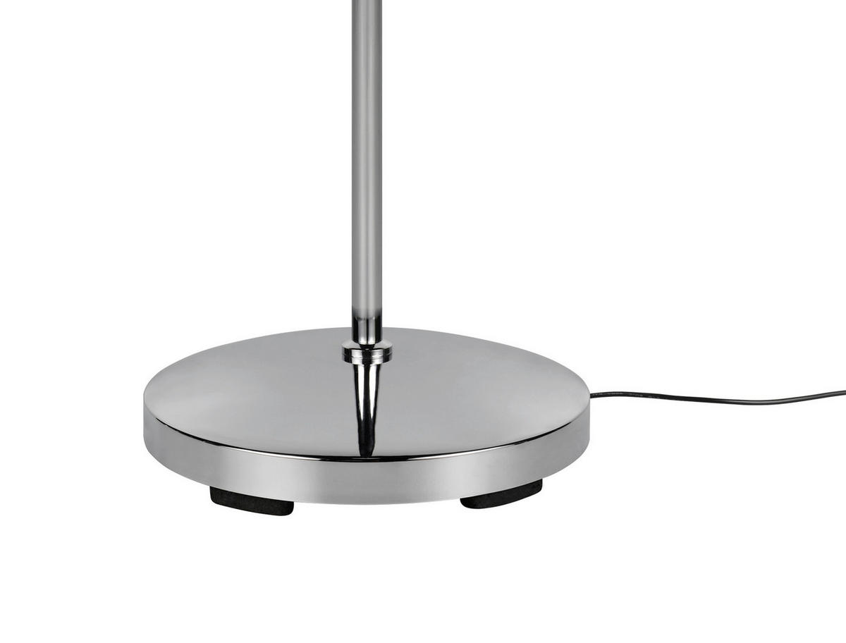 LED-STEHLEUCHTE - Chromfarben/Transparent, Basics, Kunststoff/Metall (22/130,5cm)