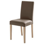 STUHL  in Lederlook Textil  - Sonoma Eiche/Cappuccino, KONVENTIONELL, Holz/Textil (44/92/57cm) - Carryhome