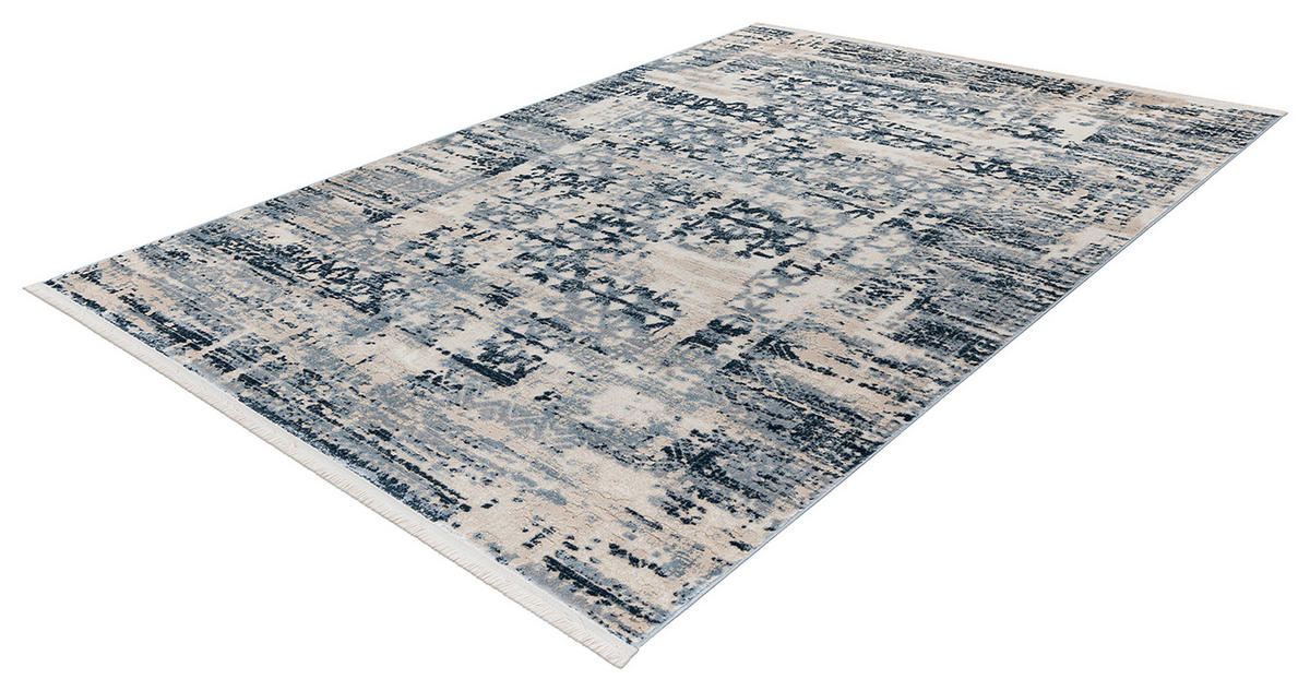 VINTAGE KOBEREC, 120/170 cm, modrá - modrá, Konvenční, textil/přírodní materiály (120/170cm)