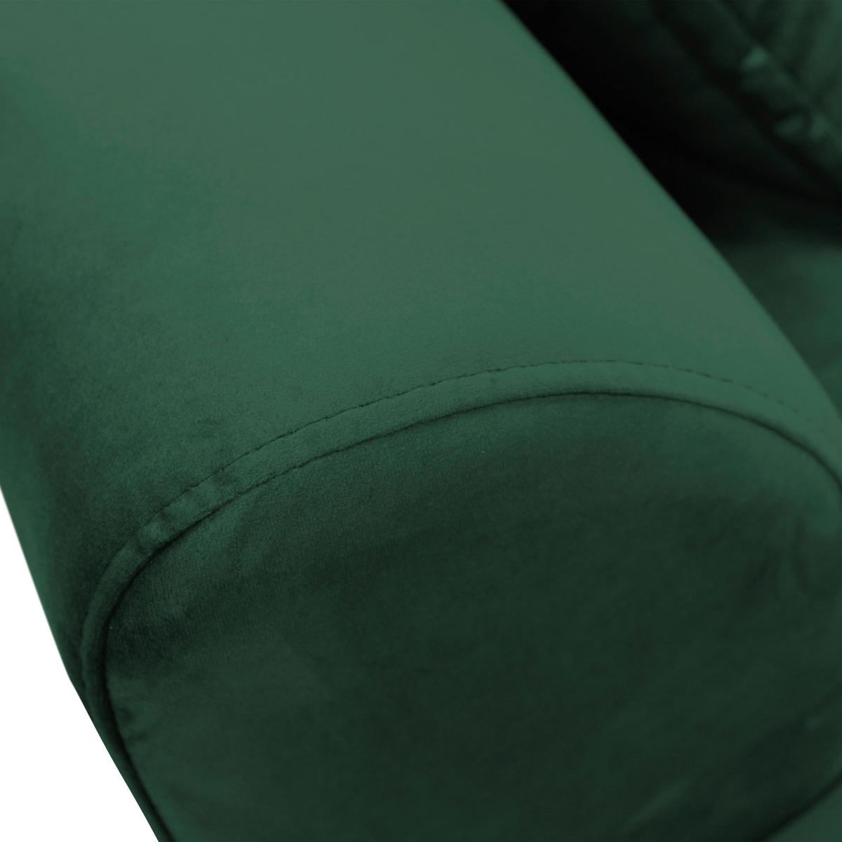 ECKSCHLAFSOFA  mit Rücken echt, Armteil links Velours Grün  - Schwarz/Grün, Design, Textil/Metall (187/277cm) - Livetastic