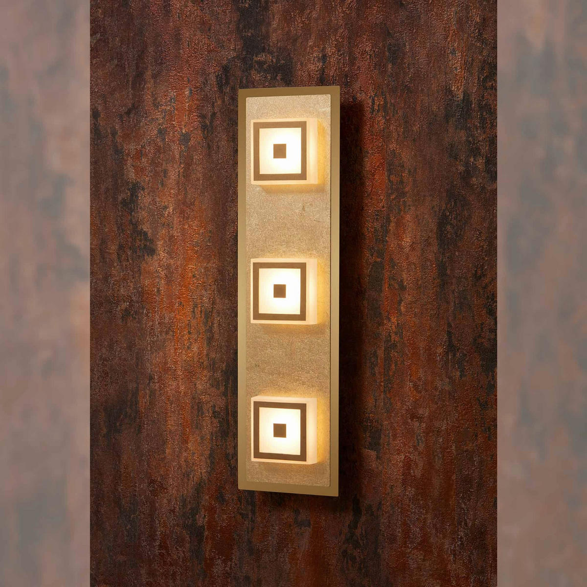 LED SVJETILJKA STROPNA  - zlatne boje, Basics, metal/plastika (44/12/5,4cm)