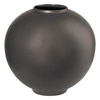 VASE 16 cm  - Schwarz, Basics, Keramik (17,5/17,5/16,5cm) - ASA