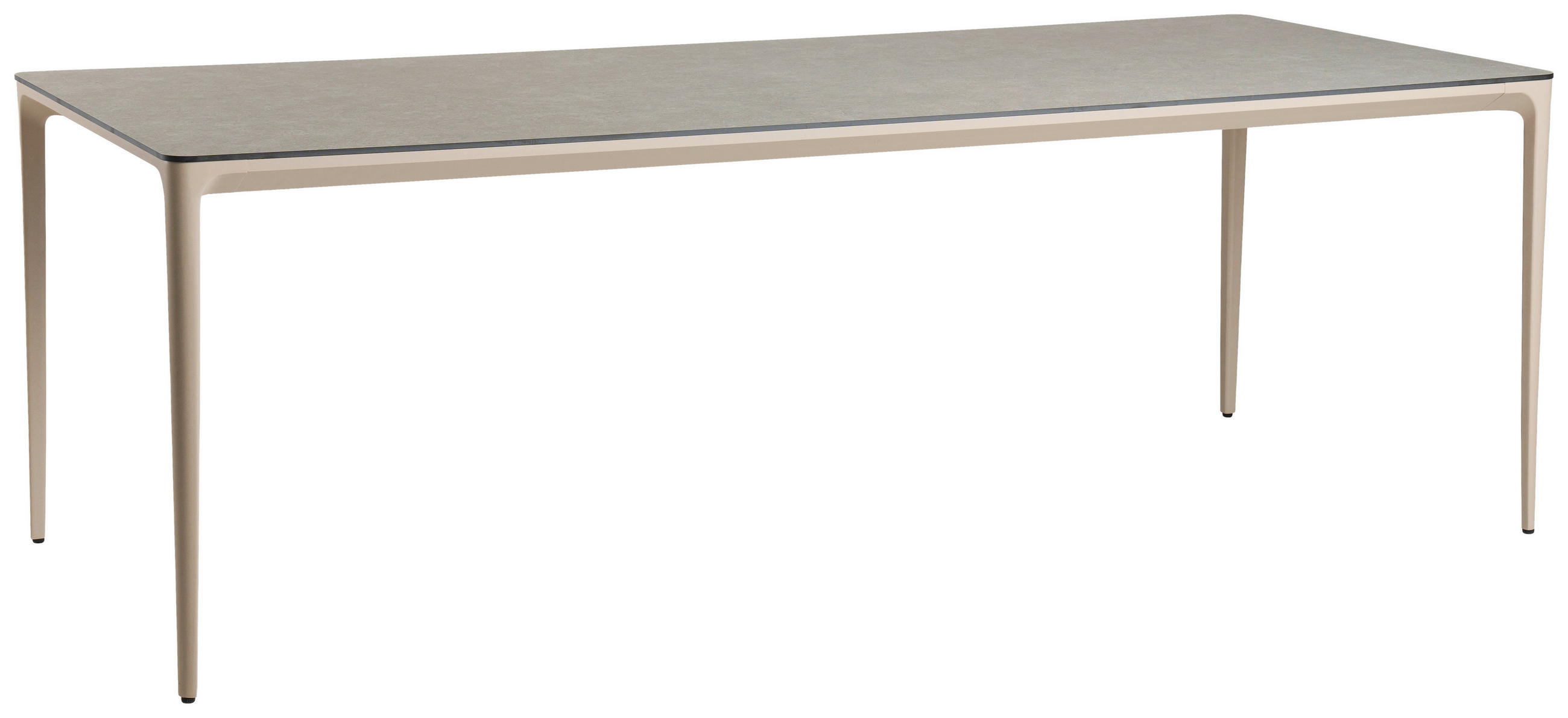 GARTENTISCH 219/92/74 cm Metall, Kunststoff Grau, Champagner rechteckig  - Champagner/Grau, Modern, Kunststoff/Metall (219/92/74cm) - Tierra Outdoor