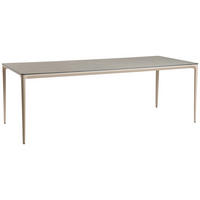 GARTENTISCH 219/92/74 cm Metall, Kunststoff Grau, Champagner rechteckig  - Champagner/Grau, Modern, Kunststoff/Metall (219/92/74cm) - Tierra Outdoor