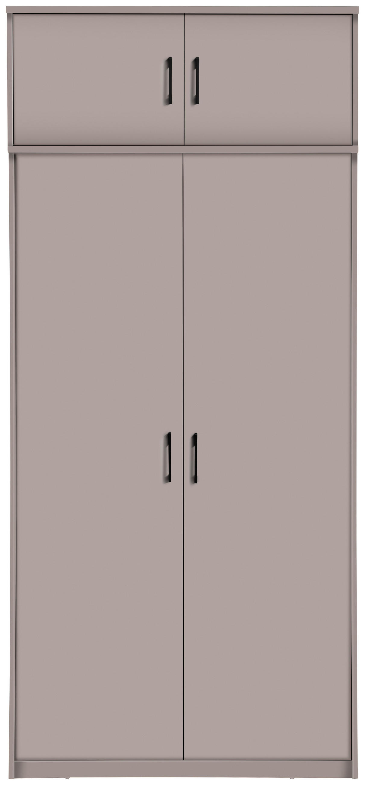 SZEKRÉNYRÁTÉT  - kasmírszínű/fekete, Basics, faalapú anyag/fém (106/43/54cm) - Xora