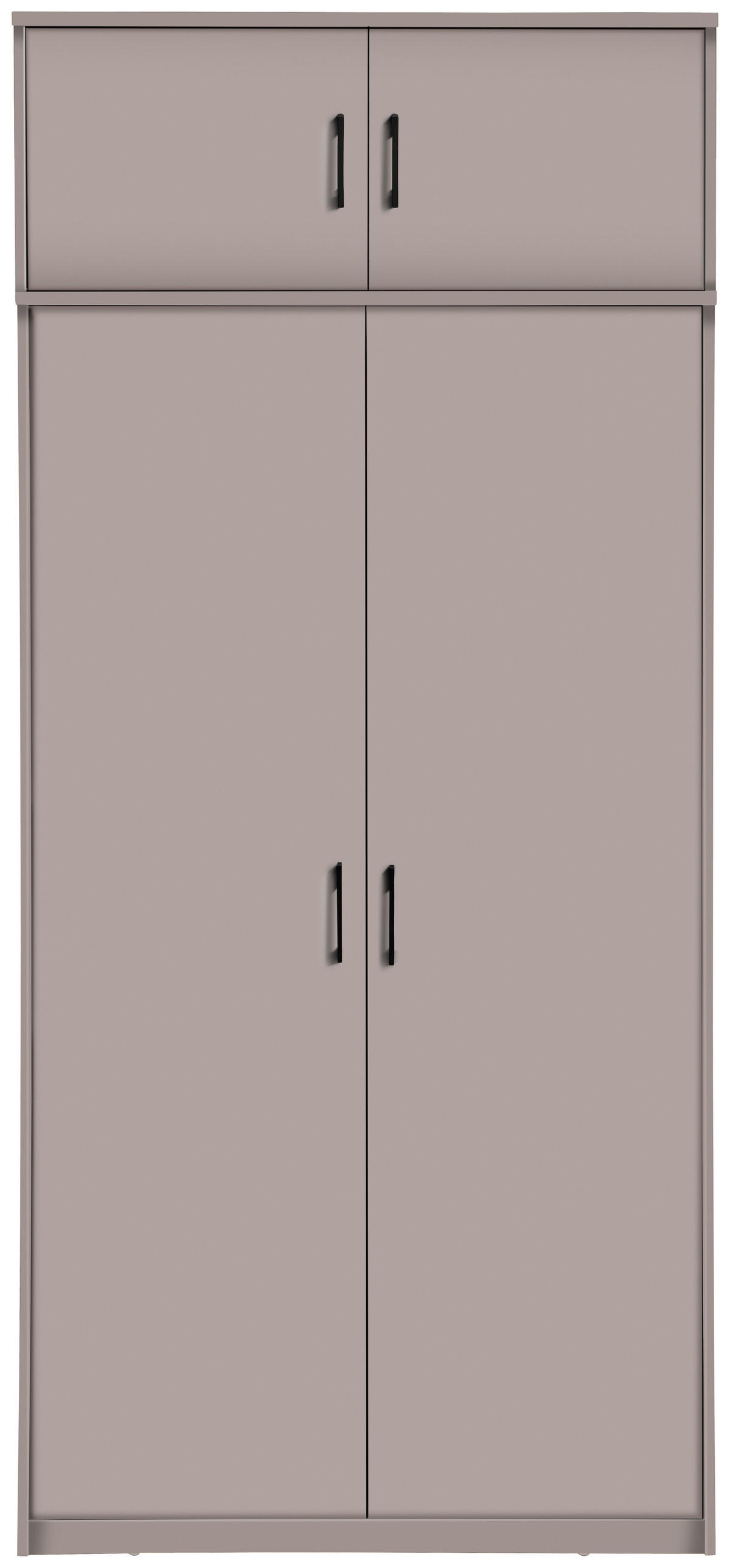 SZEKRÉNYRÁTÉT  - kasmírszínű/fekete, Basics, faalapú anyag/fém (106/43/54cm) - Xora