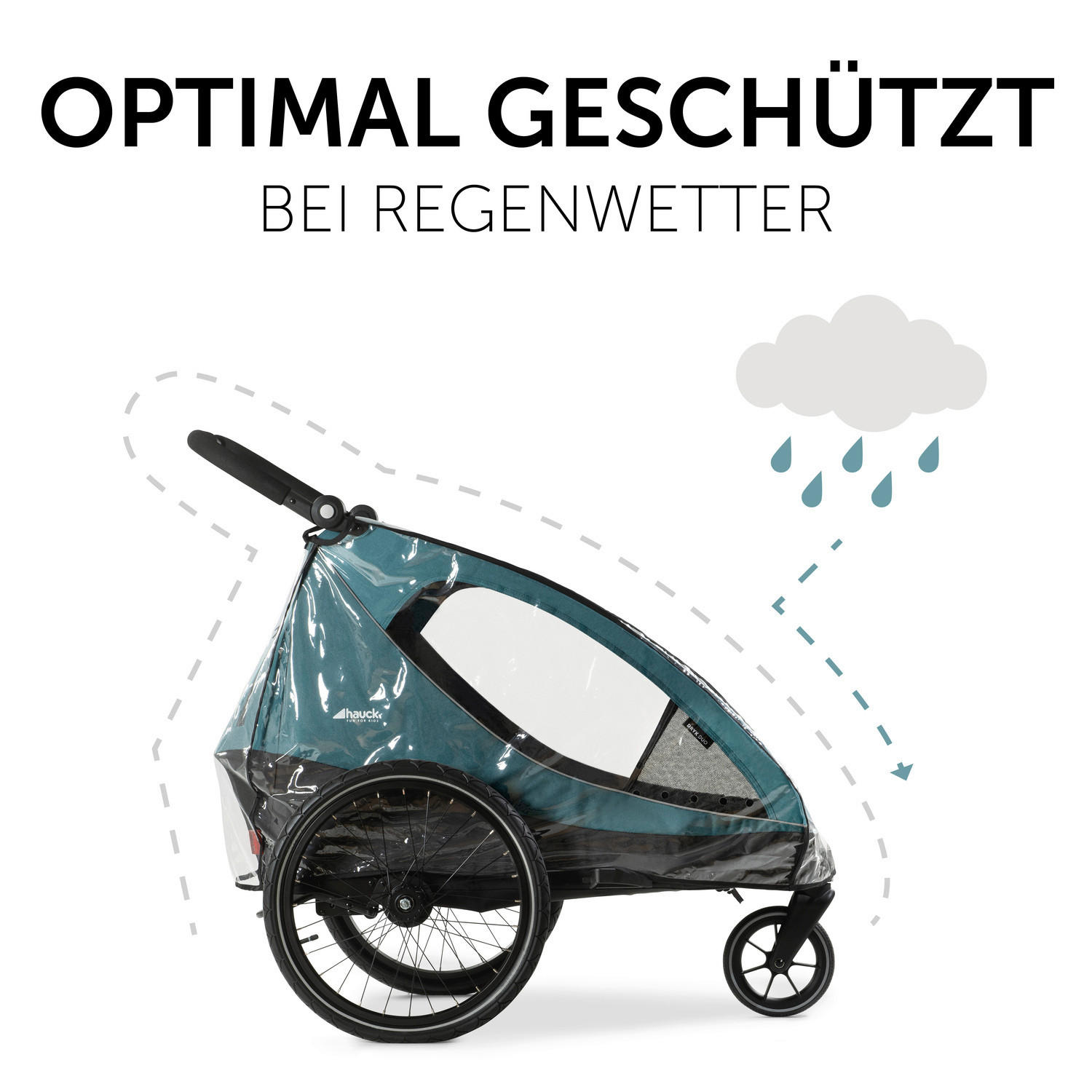 REGENVERDECK DRYK DUO  - Transparent, Basics, Kunststoff (95/60/62cm) - Hauck