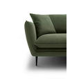 ECKSOFA  in Webstoff Grün  304/196 cm  - Schwarz/Grün, KONVENTIONELL, Textil/Metall (304/196cm) - Hom`in