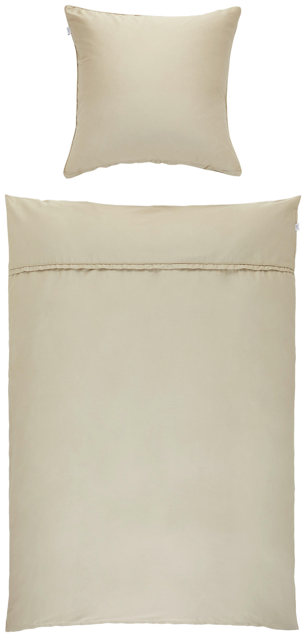 WENDEBETTWÄSCHE SW-Pure Satin 135/200 cm  - Sandfarben/Beige, Basics, Textil (135/200cm) - Schöner Wohnen