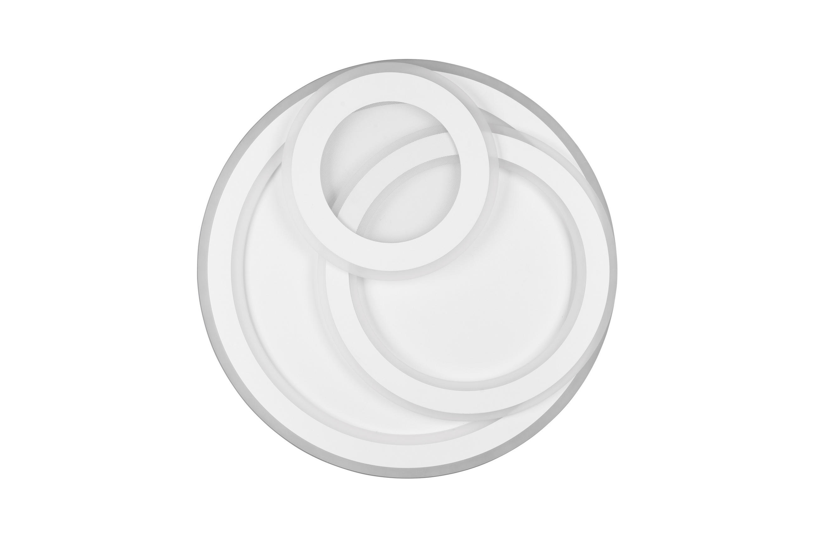 LED-DECKENLEUCHTE Mita 51/7 cm   - Weiß, Design, Metall (51/7cm) - Trio Leuchten