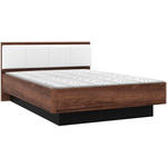 BETT 140/200 cm  in Schwarz, Weiß, Eichefarben  - Eichefarben/Schwarz, Design, Holzwerkstoff/Kunststoff (140/200cm) - Carryhome