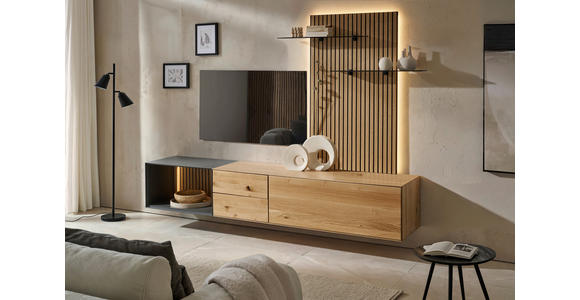 LOWBOARD  181/44/50 cm 2 Schublade(n) Beimöbel erhältlich, hängend, in verschiedenen Größen erhältlich, in verschiedenen Holzdekoren erhältlich  - Eichefarben, Design, Holz/Holzwerkstoff (181/44/50cm) - Dieter Knoll