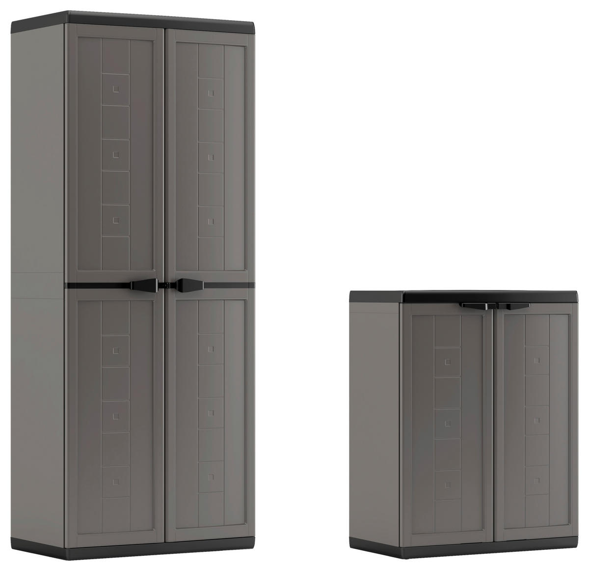 MEHRZWECKSCHRANK 136/166/39 cm  - Anthrazit/Grau, Design, Kunststoff (136/166/39cm) - Keter