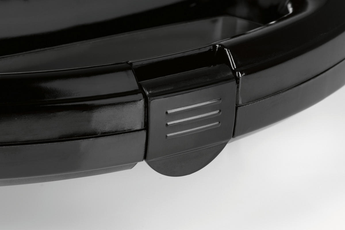 SANDWICHTOASTER GOURMETmaxx  - Schwarz, Basics, Kunststoff/Metall (21,4/21,3/8,8cm)
