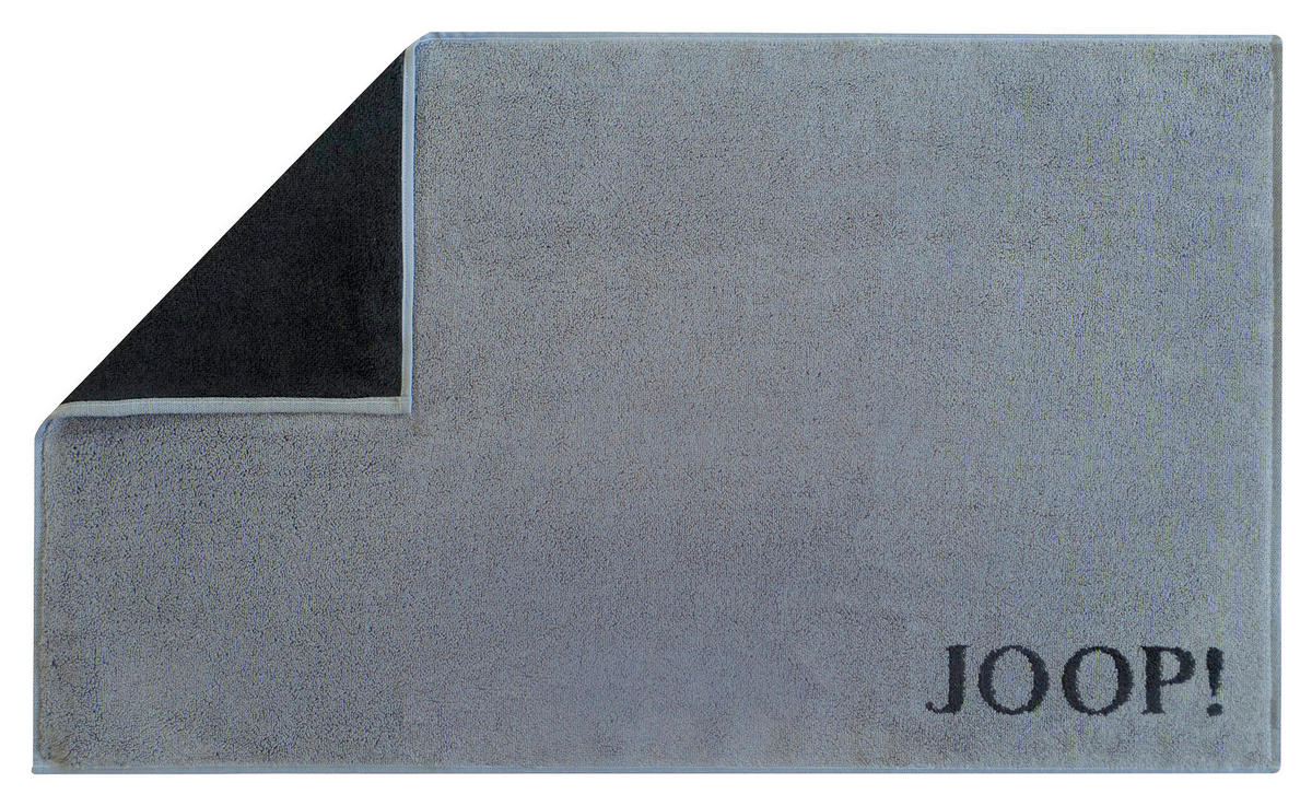 BADEMATTE CLASSIC DOUBLEFACE Anthrazit, Schwarz 50/80 cm  - Anthrazit/Schwarz, Basics, Textil (50/80cm) - Joop!