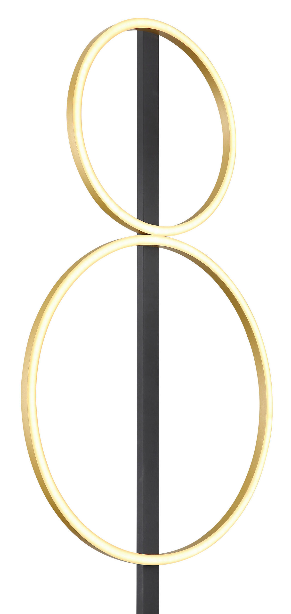 LED SVJETILJKA PODNA LUFFY  - bijela/zlatne boje, Design, metal/plastika (39/17/160cm) - Globo