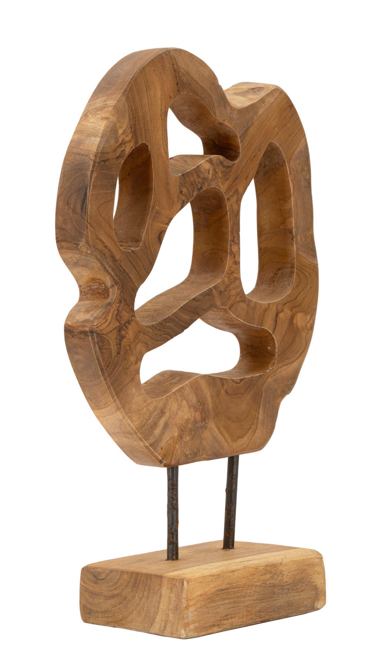 SKULPTUR - Braun, Basics, Holz (25/38/10cm)